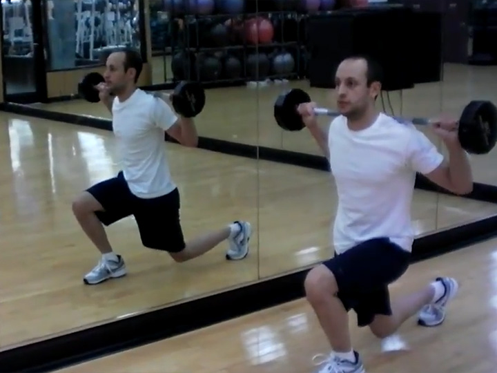 Lunges (Barbell) Image