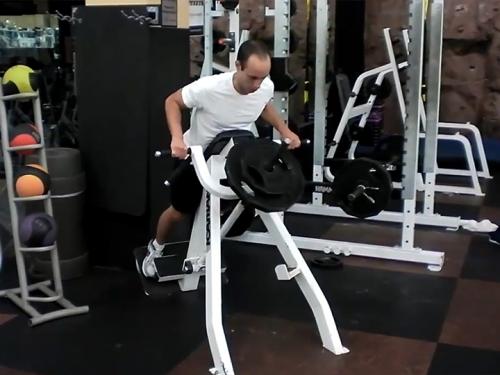 T-Bar Rows with Chest Support Image