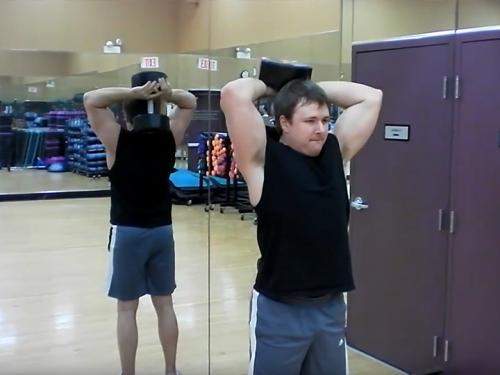 Two-Arm Overhead Extensions (Dumbbell) Image