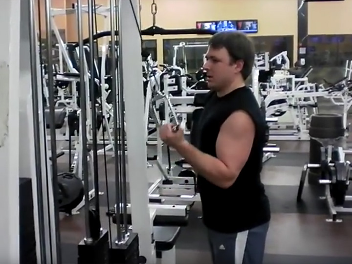 One-Arm Reverse Push-Downs (Cable) Image