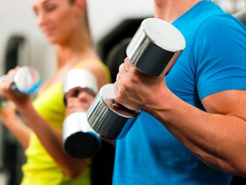 Working Out at the Gym Image