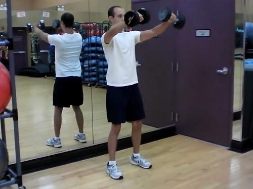Front Arm Raises (Dumbbell) Image