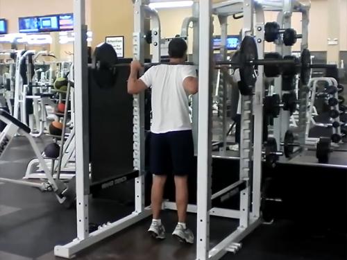 Standing Calf Raises (Barbell) Image