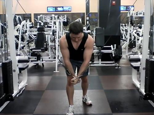 Standing Crossover Flys Cable Image