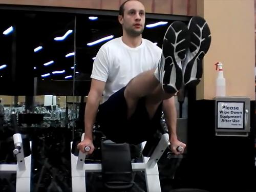 Suspended Leg Raises Dip Machine Image